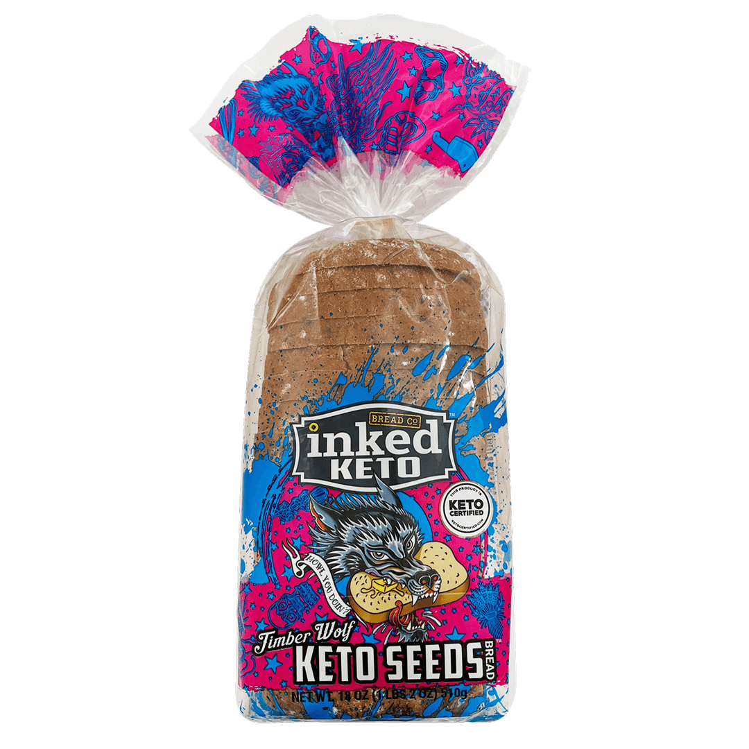 Package of Inked Bread's Keto Timber Wolf Keto Seeds bread